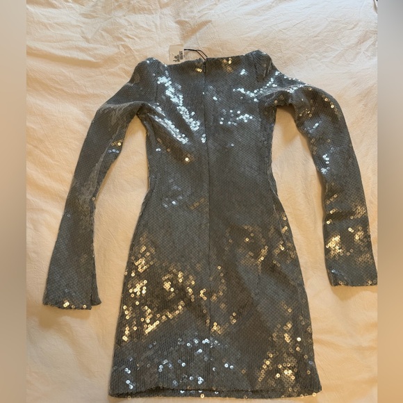 16ARLINGTON Solaria Sequined Tulle Mini Dress - Picture 4 of 8